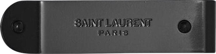 Saint Laurent Logo Engraved Money Clip - Black