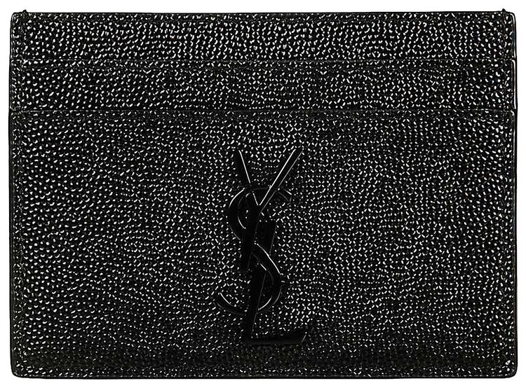 Saint Laurent Monogram Card Case Black