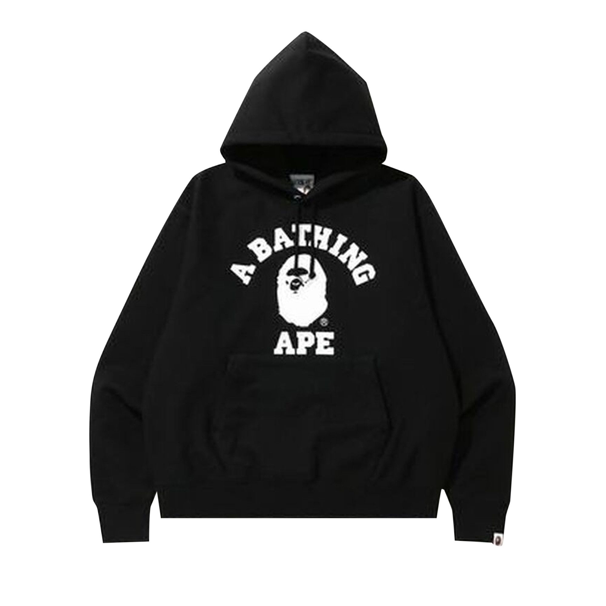 Black bape pullover on sale hoodie