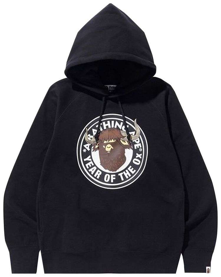 BAPE Year Of The Ox Pullover Hoodie Black