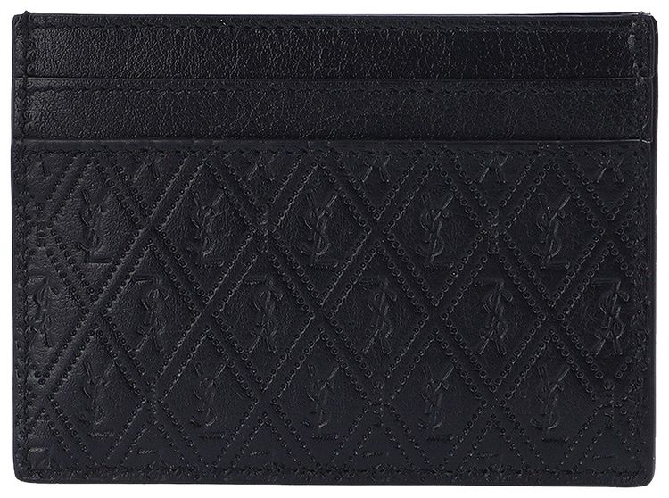 Saint Laurent Mongram Card Holder Black