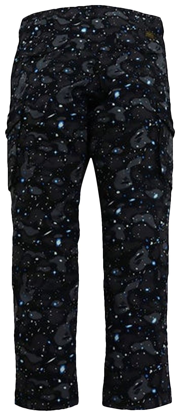 BAPE Space Camo Wide Fit 6 Pocket Pants Black