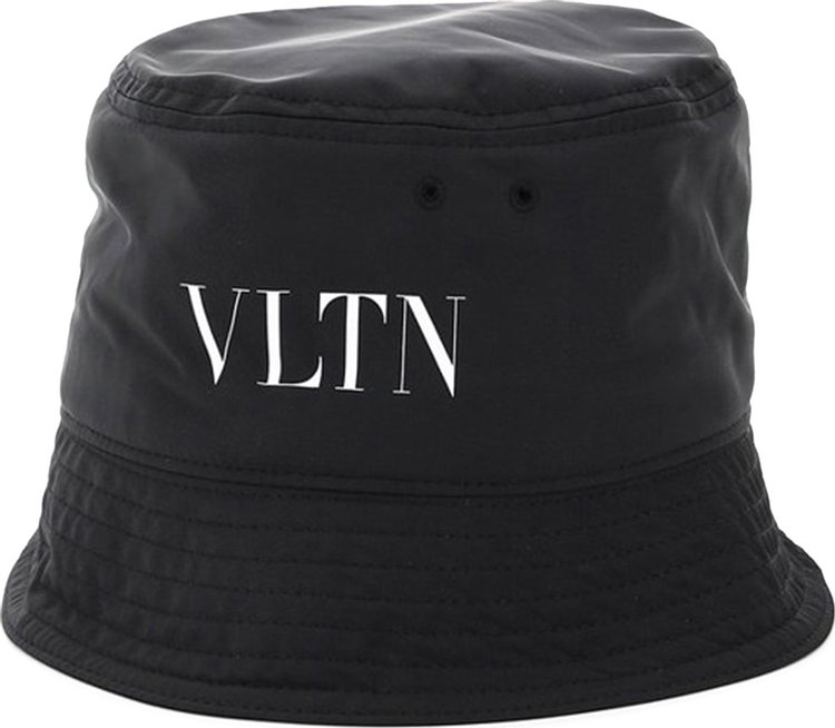 Valentino Logo Print Bucket Hat 'Black'