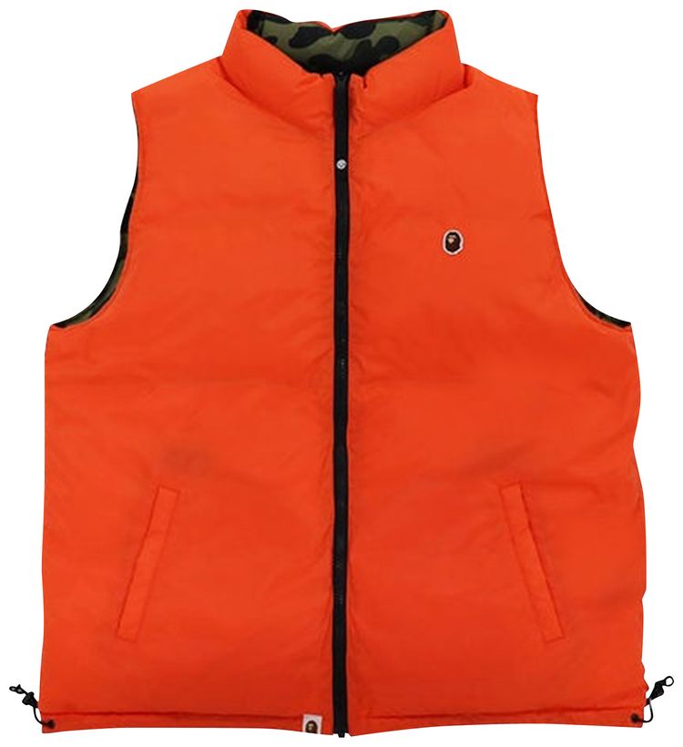 BAPE 1st Camo Reversible Down Vest Green