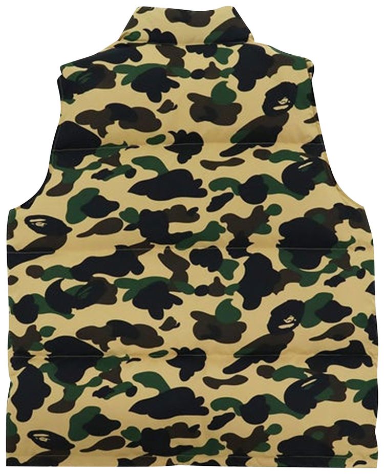 BAPE 1st Camo Reversible Down Vest Yellow