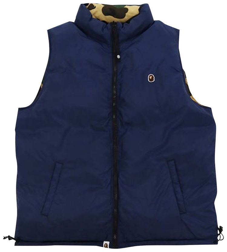 BAPE 1st Camo Reversible Down Vest Yellow