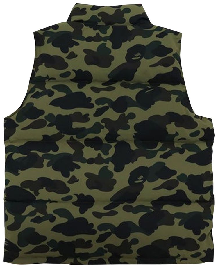 BAPE 1st Camo Reversible Down Vest Green