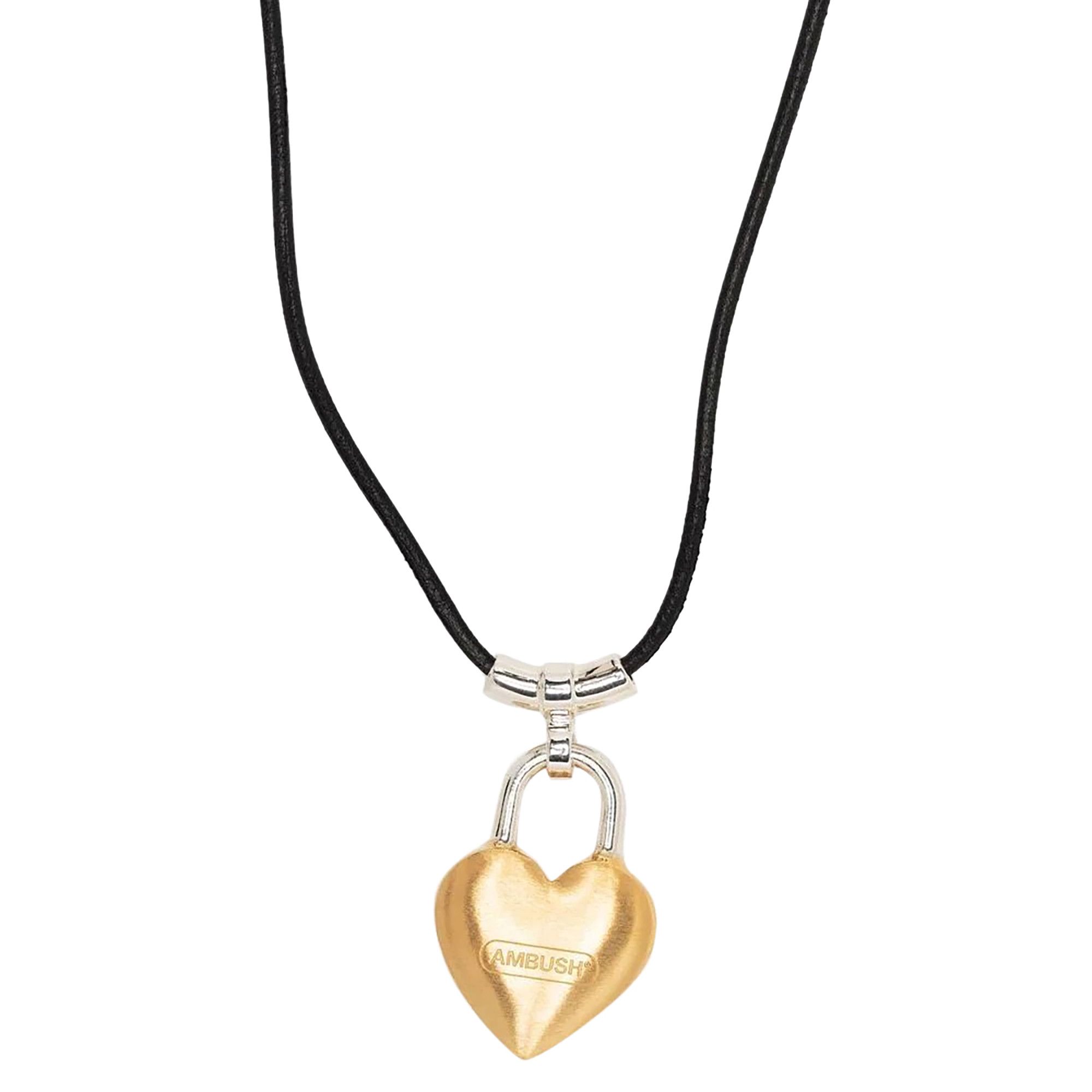 【大学生の特権】学生証で送料無料になる Buy Ambush Heart Padlock Necklace 'Gold アクセサリー