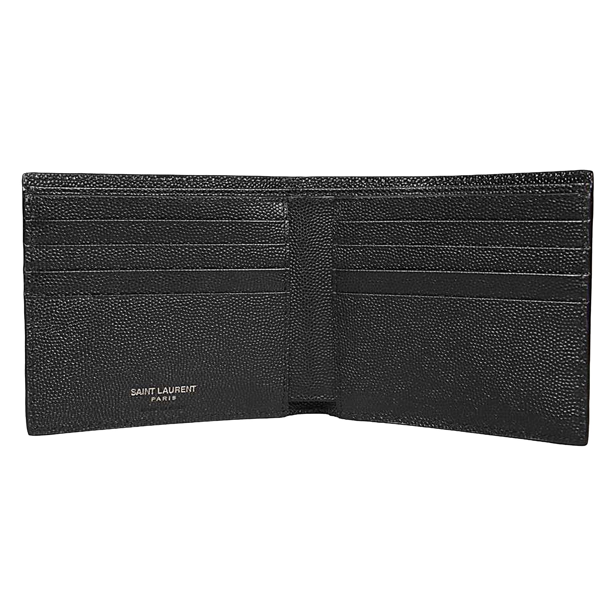 Saint laurent black wallet deals