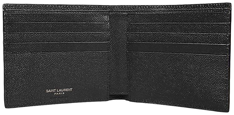 Saint Laurent Monogram EastWest Wallet Black