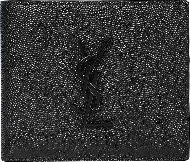 Saint Laurent Black Croc Tiny Monogram East/West Wallet - ShopStyle