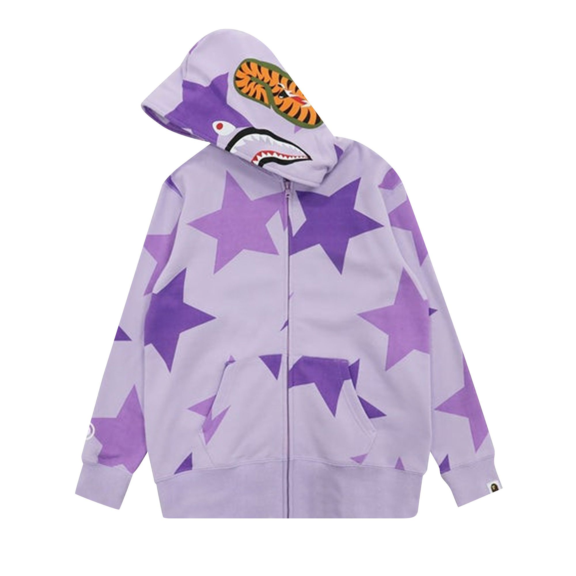 Buy BAPE Sta Pattern Shark Full Zip Hoodie Purple 1H80 215 504 PURPLE GOAT AU