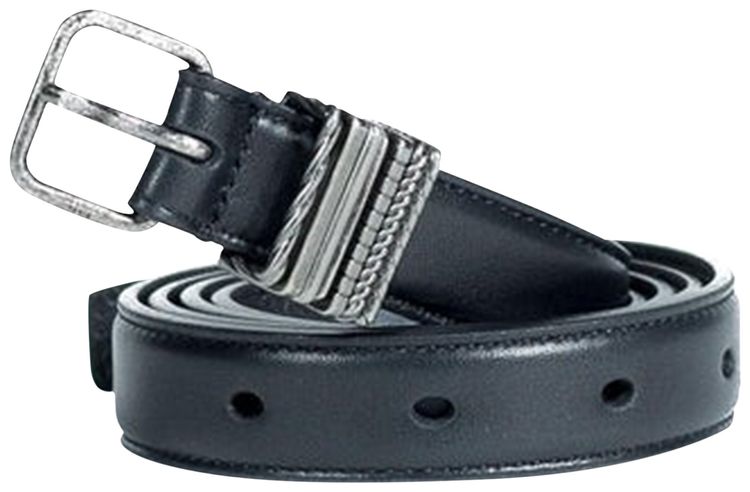 Saint Laurent Belt With Loops Overlay Black