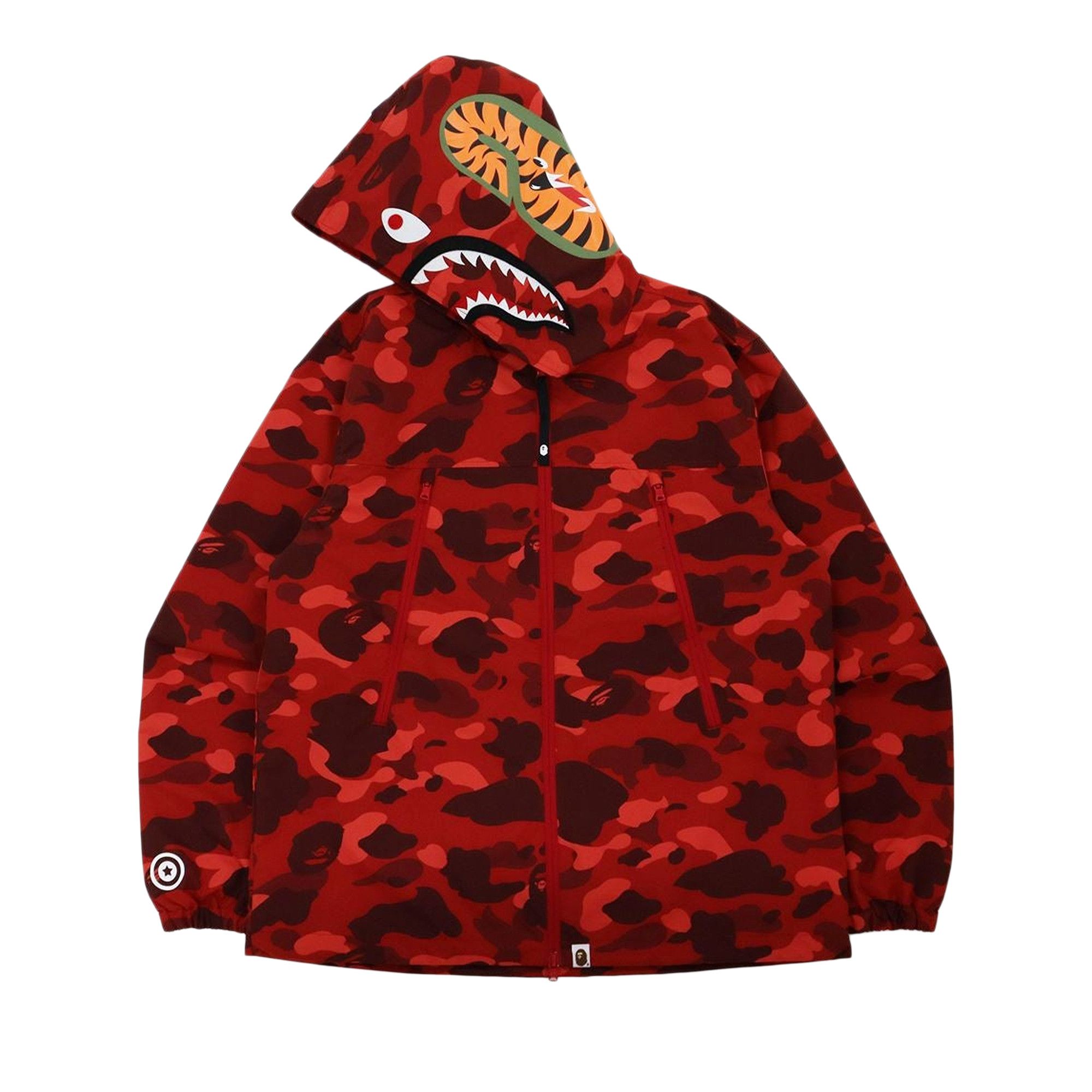 Bape patched shark hoodie outlet