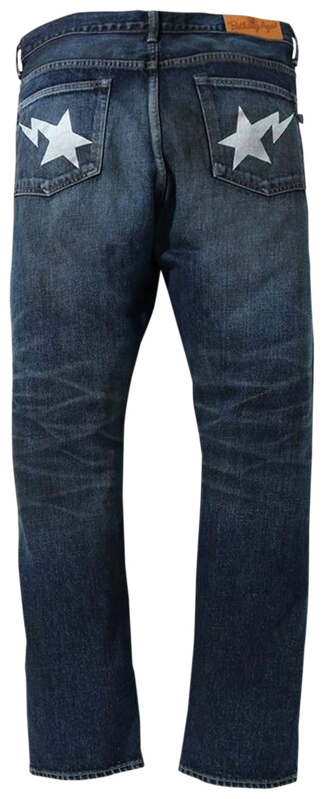 BAPE 1999 Type 02 Patchwork Damaged Denim Pant Indigo