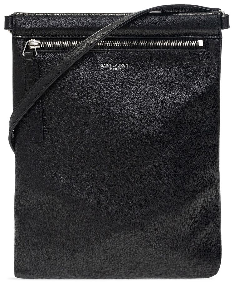 Buy Saint Laurent Flat Bag Crossbody 'Black' 581697 1GE0E 1000 GOAT