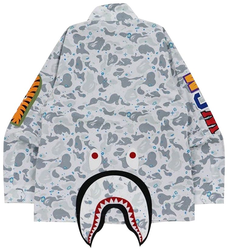 BAPE Space Camo Shark M 65 White