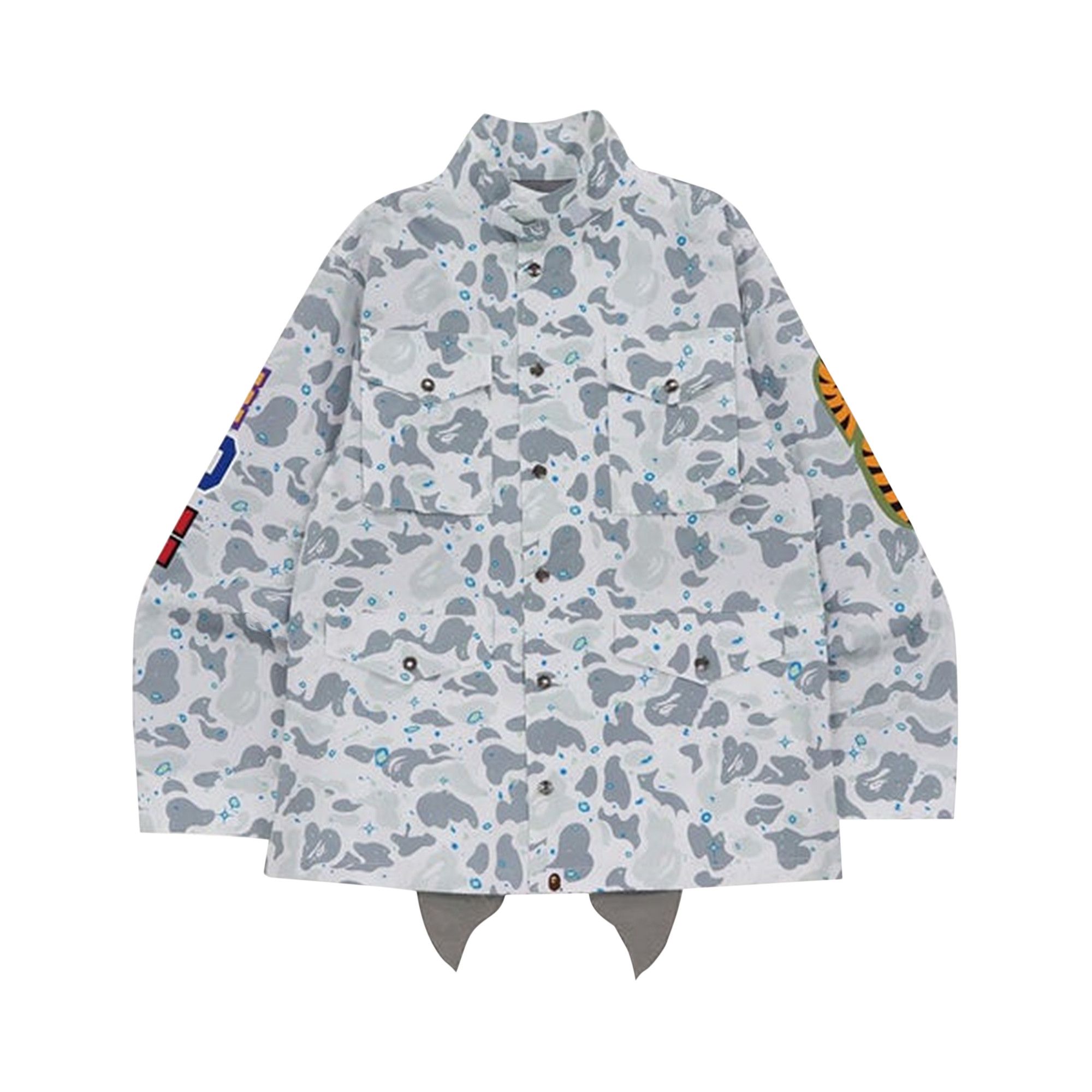 Size l BAPE Space Camo Shark M 65 White