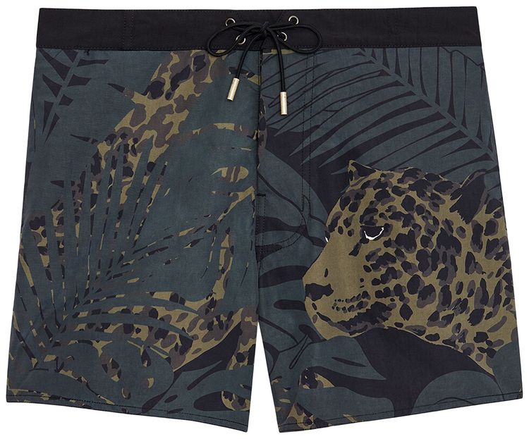 Saint Laurent Nocturnal Swim Trunks Multi Color
