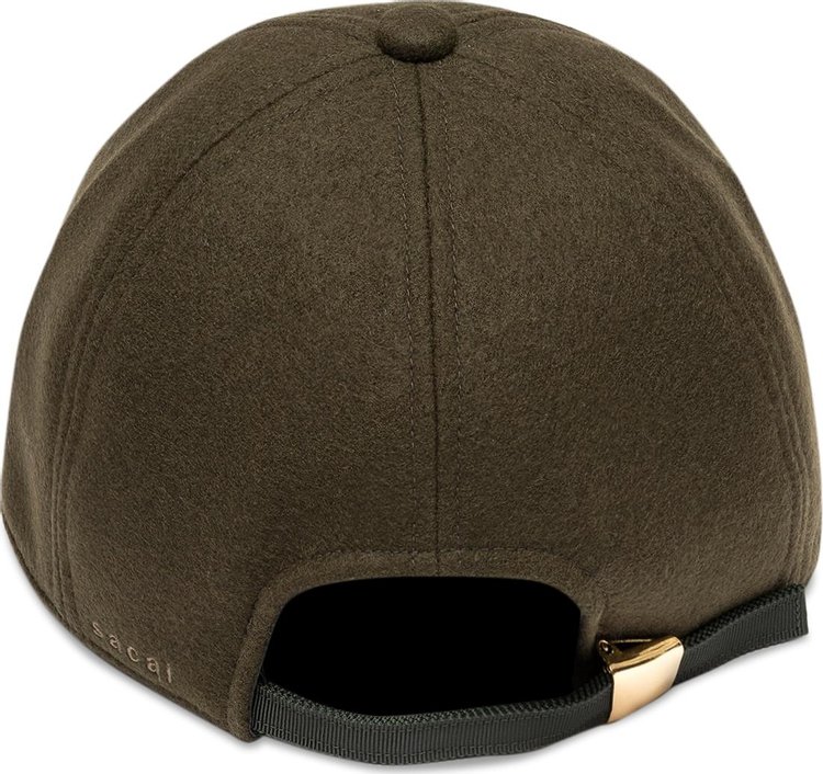 Sacai Melton S Cap Khaki