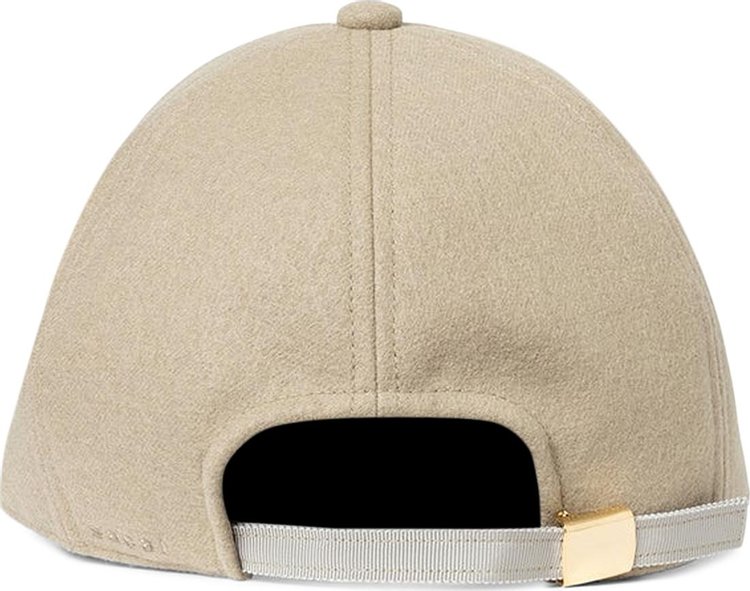 Sacai Melton S Cap Beige