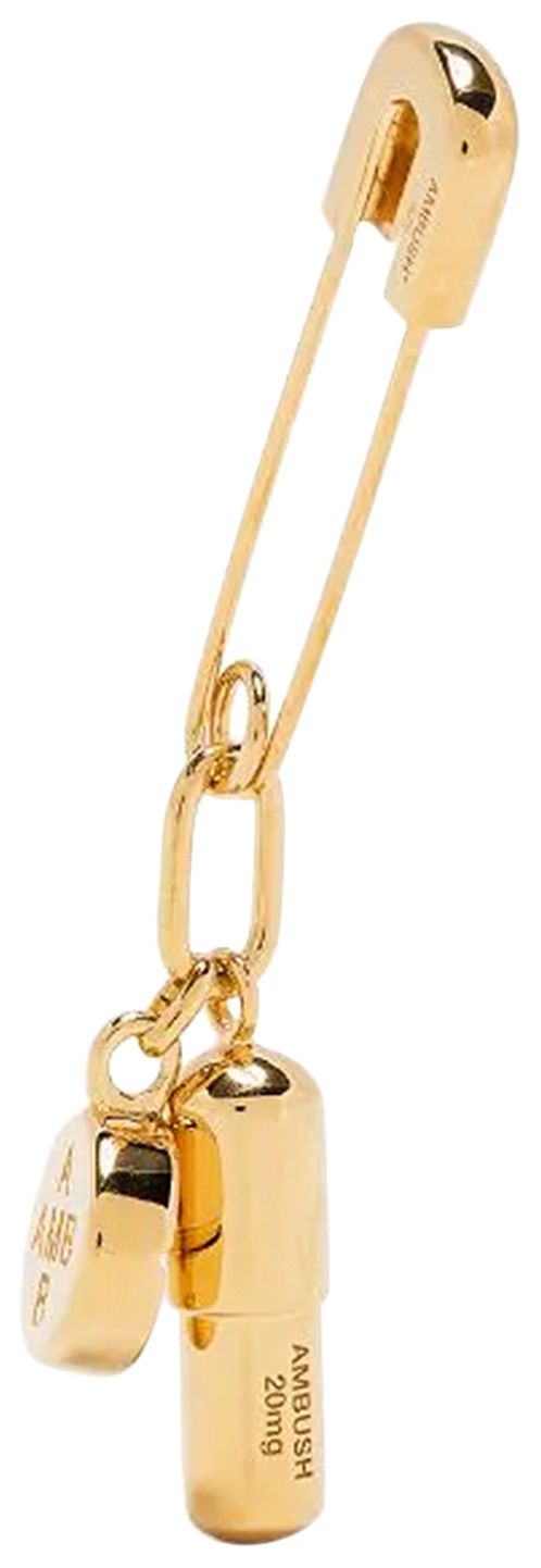 Ambush Pill Charm Earring 2 Gold