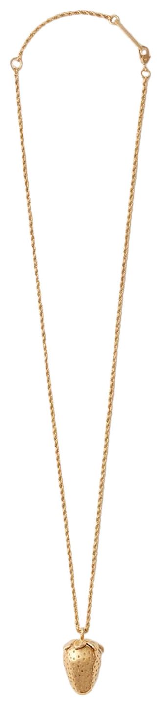 Ambush Strawberry Charm Necklace Gold