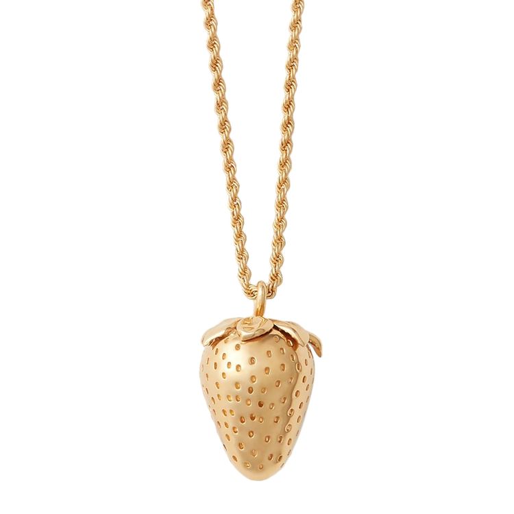 Ambush Strawberry Charm Necklace Gold
