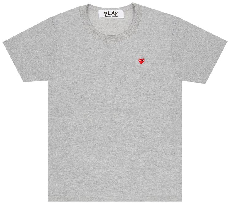 Comme des Garcons PLAY Mini Heart T Shirt Grey