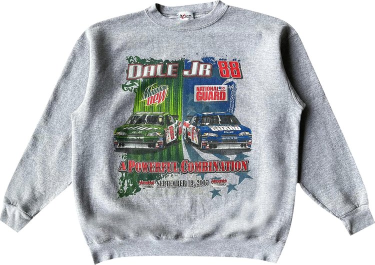 Vintage NASCAR Dale Earnhardt Jr. Racing Sweatshirt 'Grey'