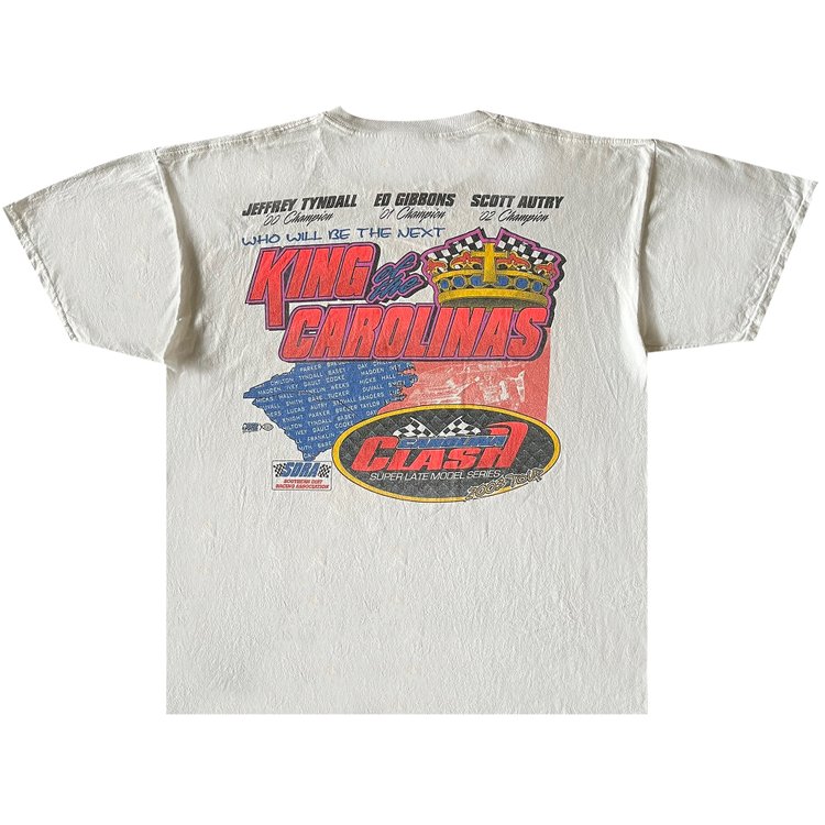 Vintage King Of The Carolinas Racing Tee White