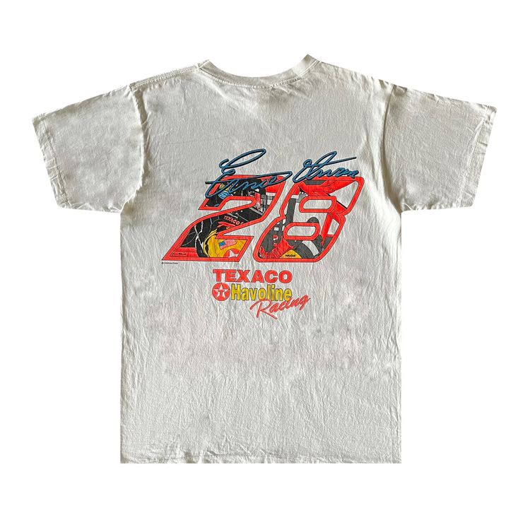 Vintage Ernie Irvan Racing Tee White