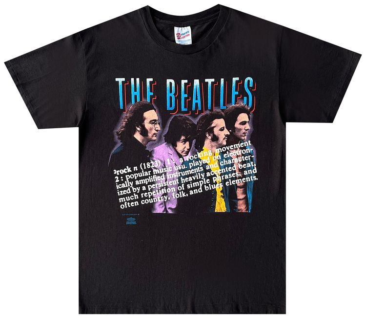 Vintage The Beatles Definition of Rock Tee Black