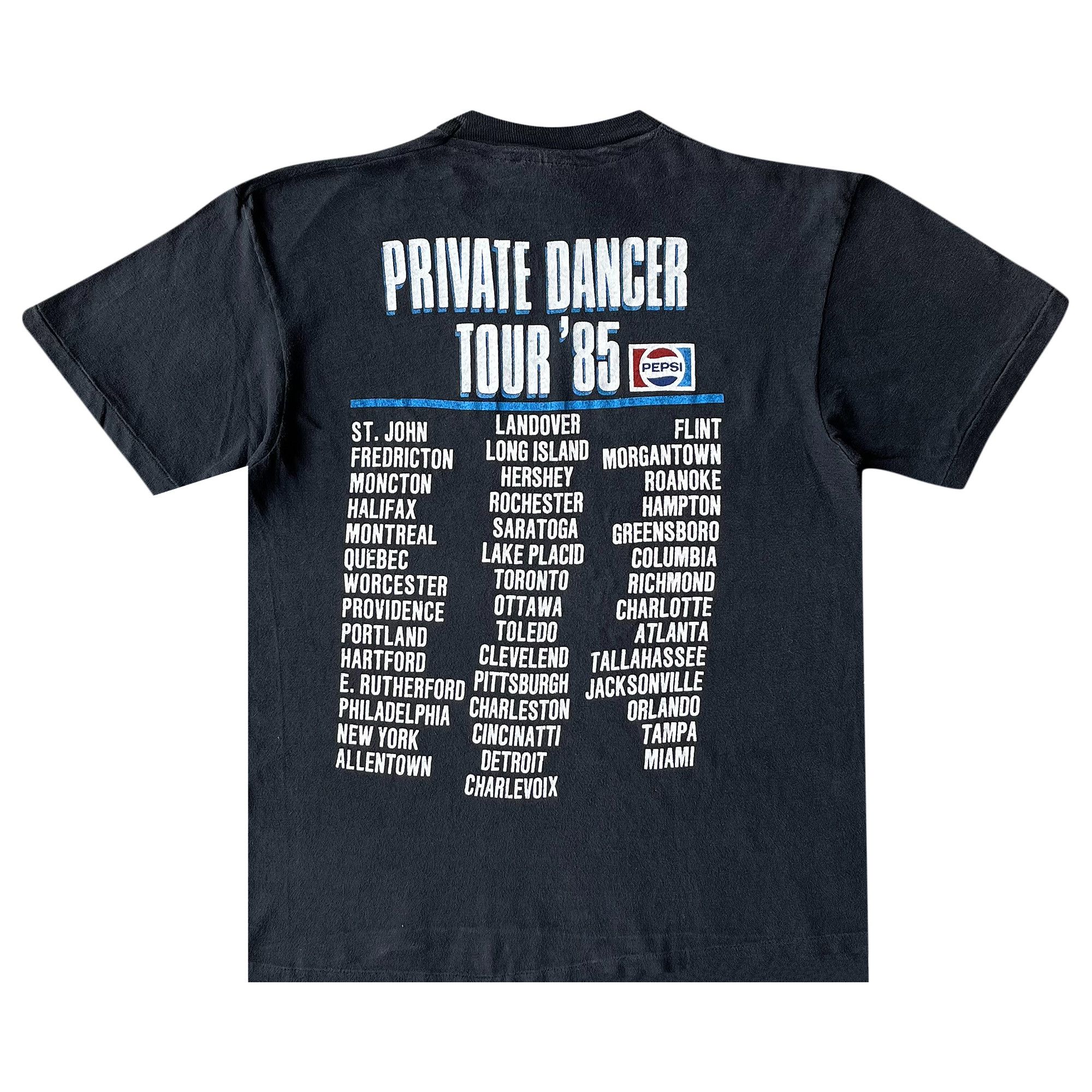 Buy Vintage Tina Turner Private Dancer Tour Tee 'Black Buy Vintage Tina Turner Private Dancer Tour Tee 'Black