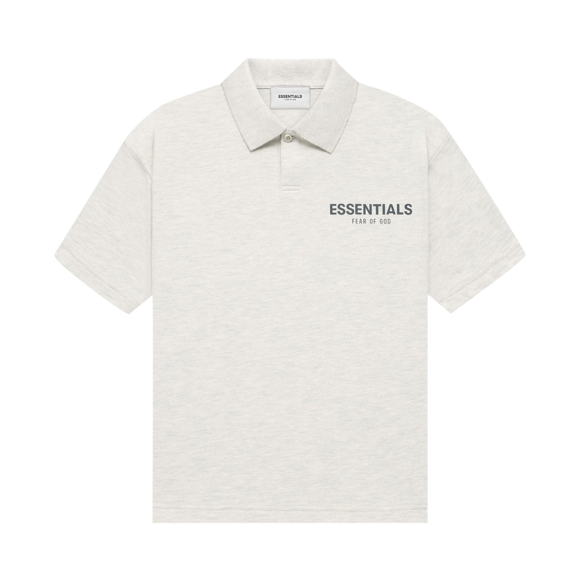 Fear of God Essentials Kids Short-Sleeve Polo 'Light Heather Oatmeal'