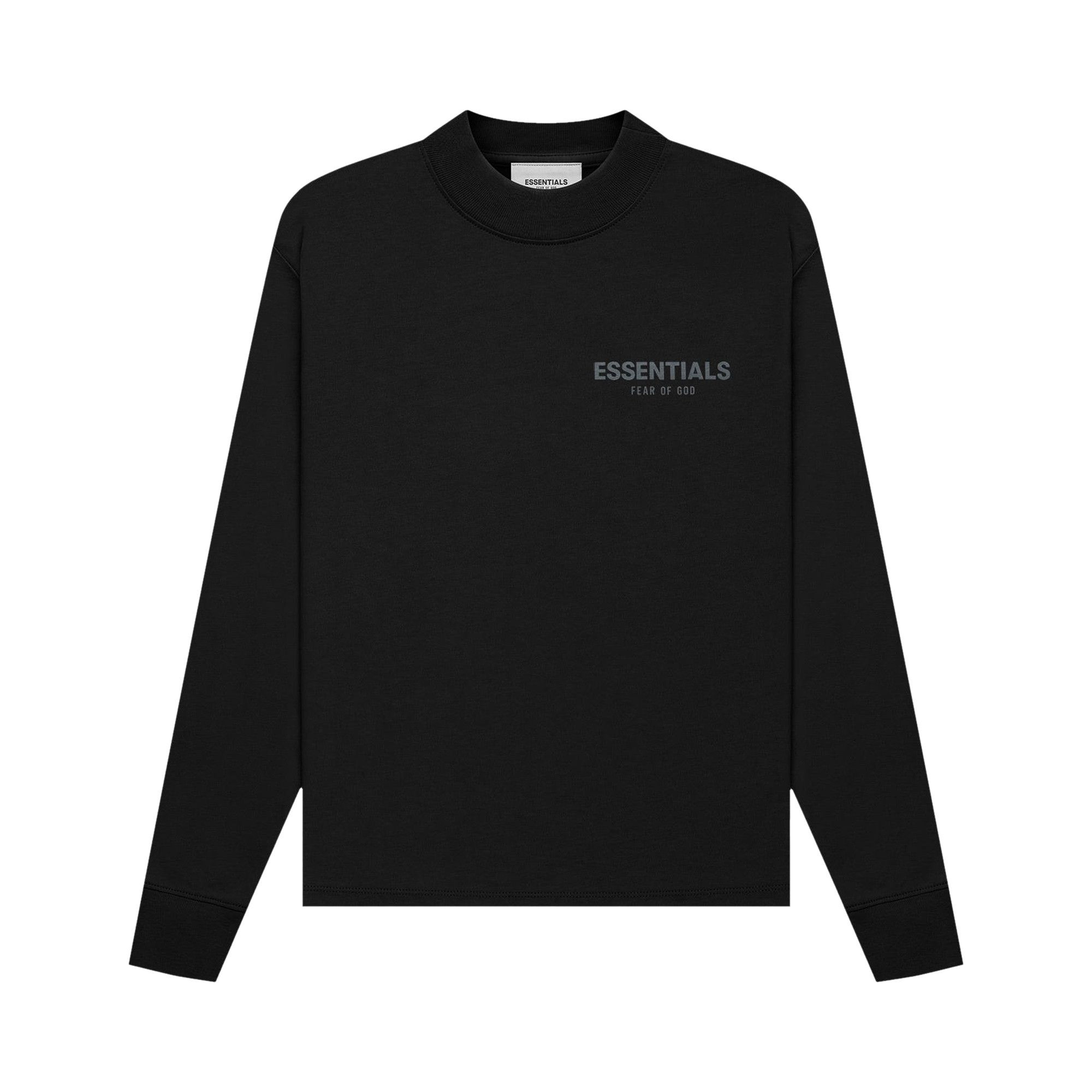 Buy Fear of God Essentials Kids Long-Sleeve Tee 'Black' - 125SU212040K |  GOAT