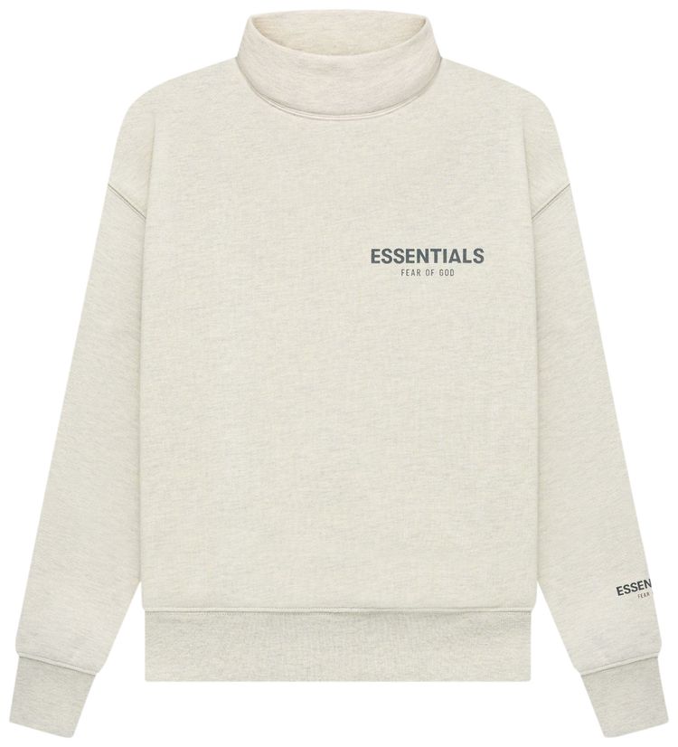 Fear of God Essentials Kids Mockneck Light Heather Oatmeal