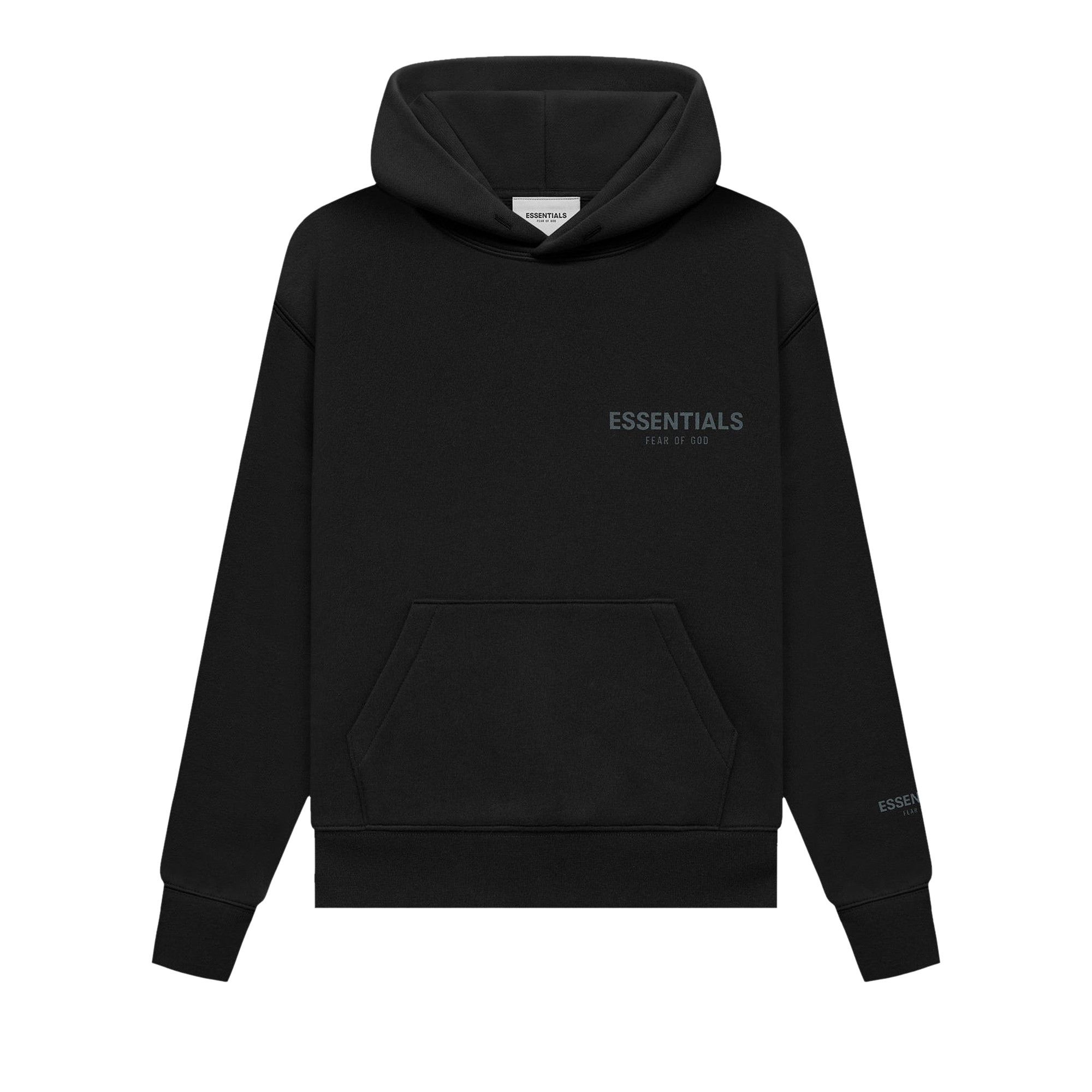 Fear of God Essentials Kids Pullover Hoodie Black