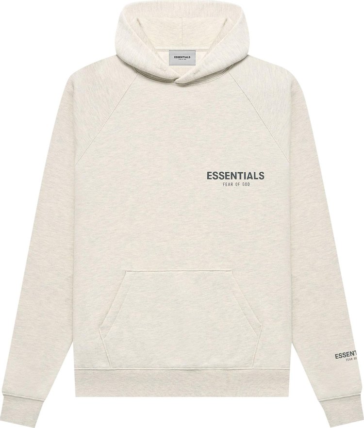 Fear of God Essentials Pullover Hoodie 'Light Heather Oatmeal'