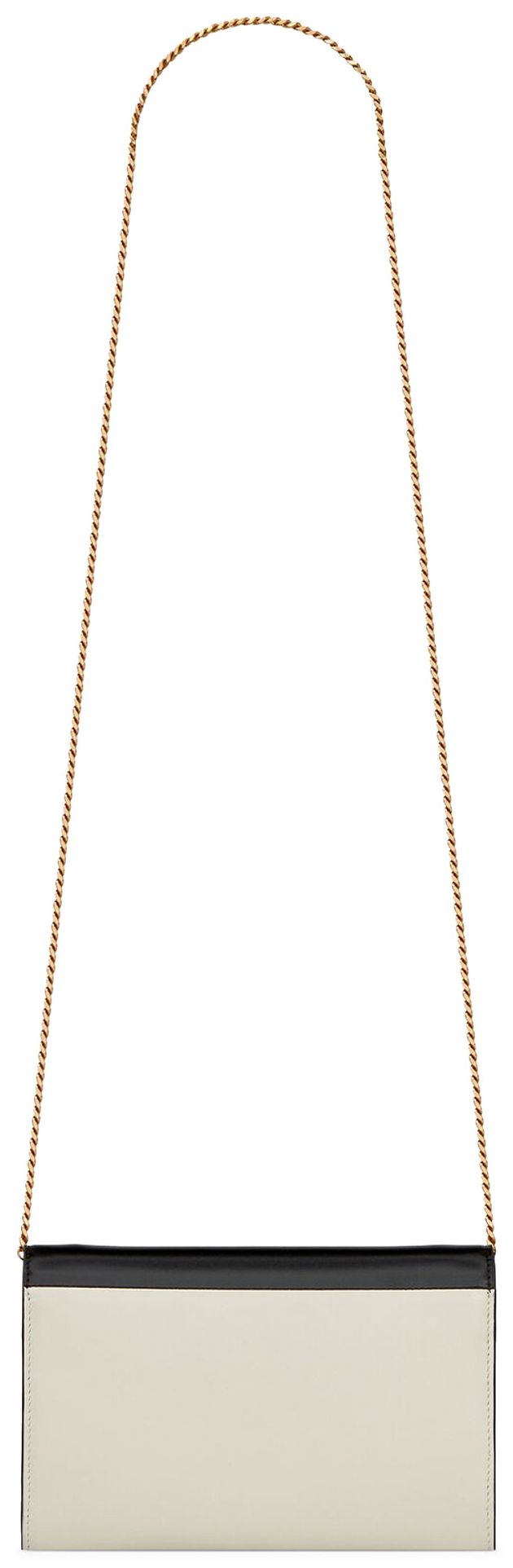 Saint Laurent Uptown Chain Wallet NeroCrema SoftNero