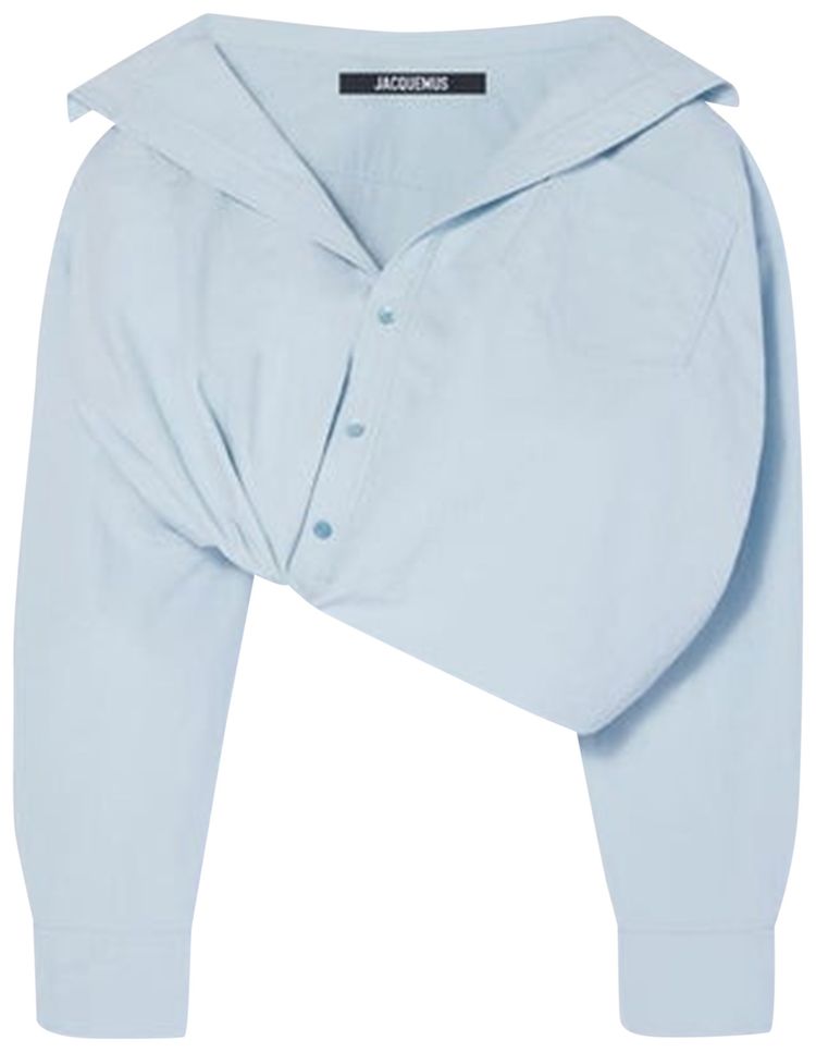 Jacquemus La Chemise Mejean Light Blue