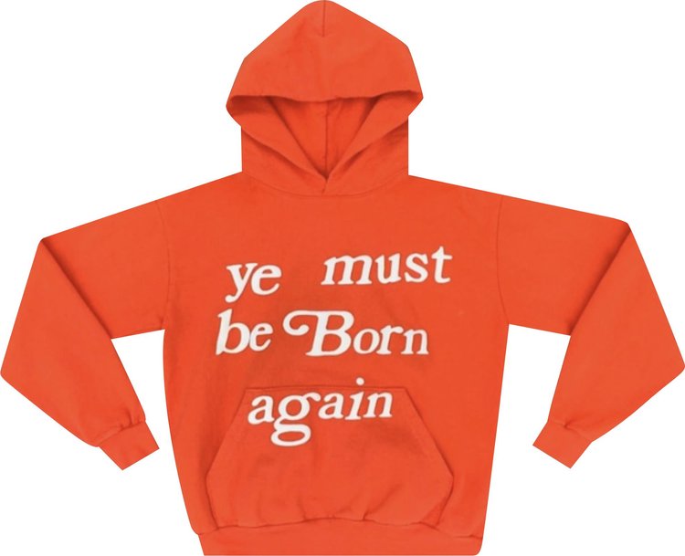 Cactus Plant Flea Market Born Again Hooded Sweatshirt With Pocket 'Orange'