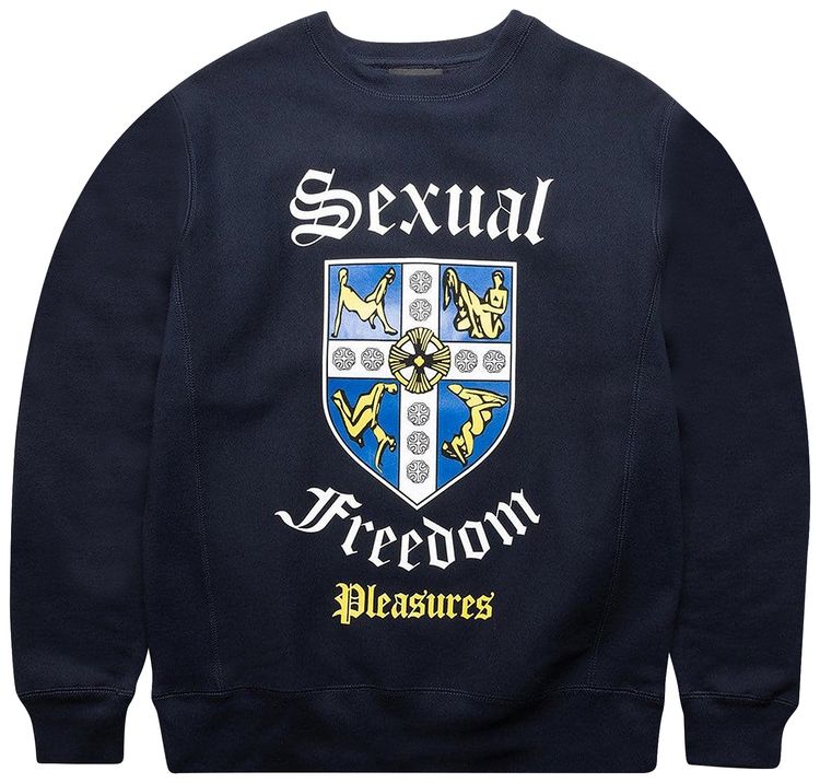 Pleasures Educated Premium Crewneck Blue