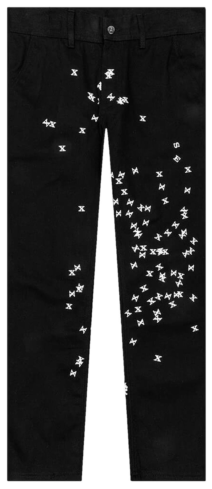 Pleasures Vomit Printed Trousers Black