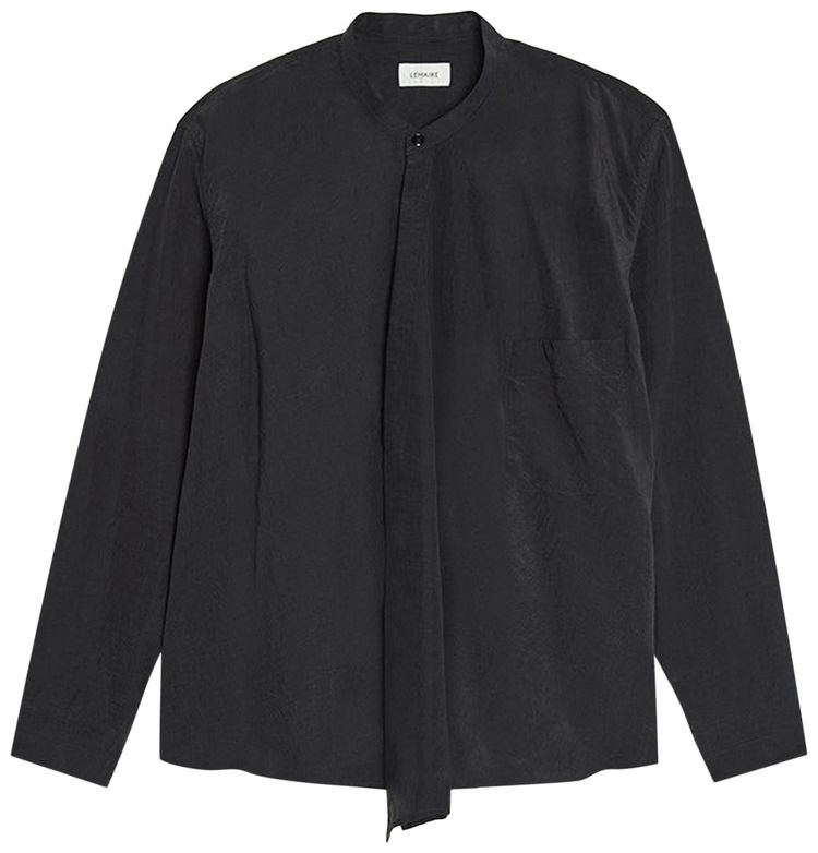 Lemaire Wrapover Shirt Coal