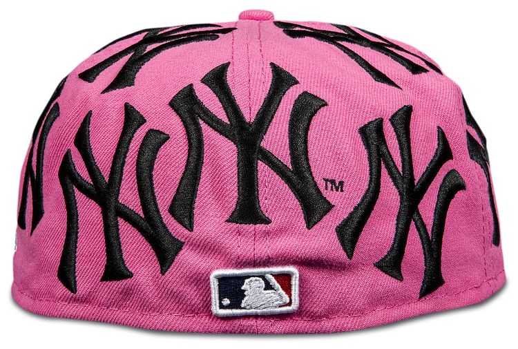 Supreme x New York Yankees Box Logo New Era Pink