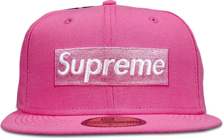 Supreme x New York Yankees Box Logo New Era 'Pink' | Men's Size 7.375