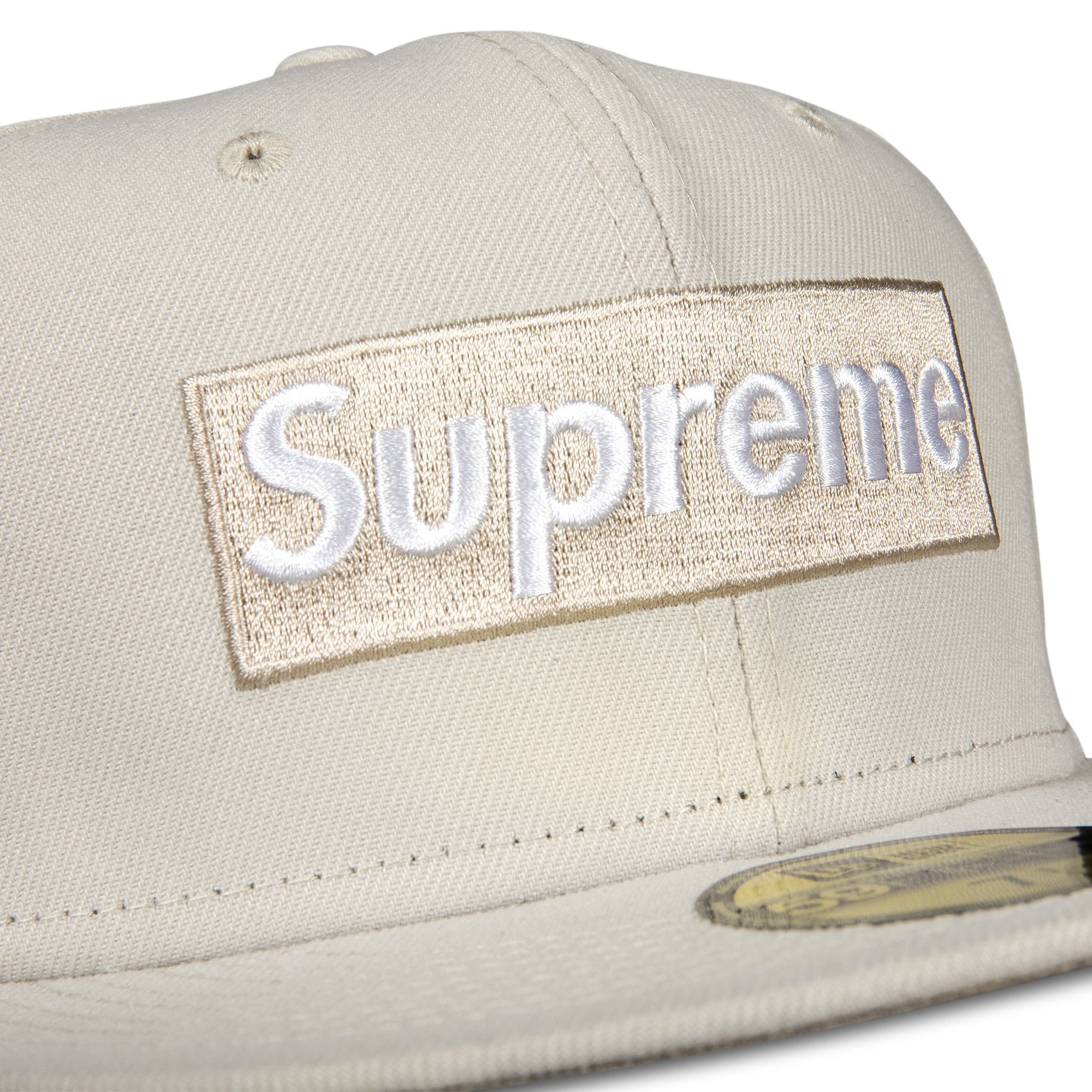 Buy Supreme x New York Yankees Box Logo New Era 'Tan
