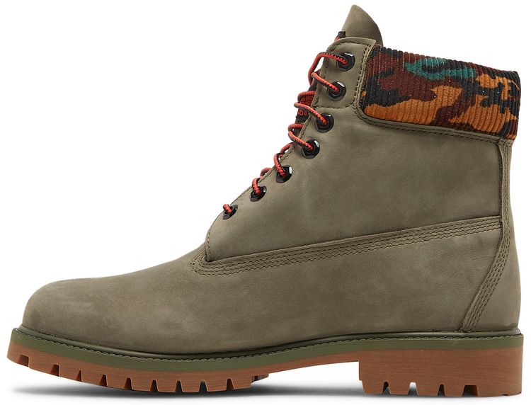 Timberland 6 Inch Heritage Warm Lined Boot Dark Green Camo