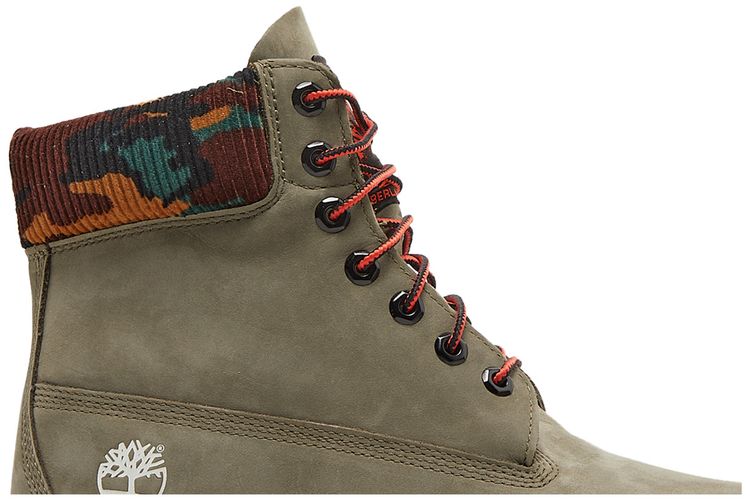 Timberland 6 Inch Heritage Warm Lined Boot Dark Green Camo